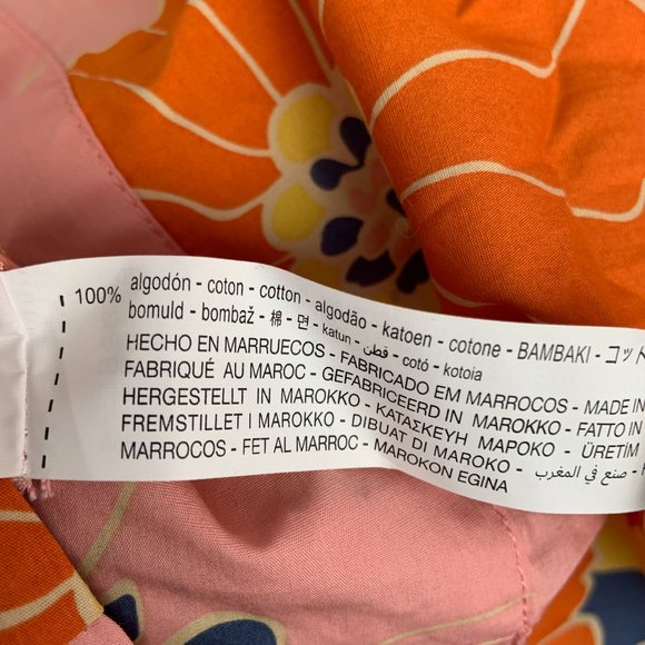 Zara Cotton Floral Print Oversized Shirt With Matching Bucket Hat Size XS - Picture 11 of 15